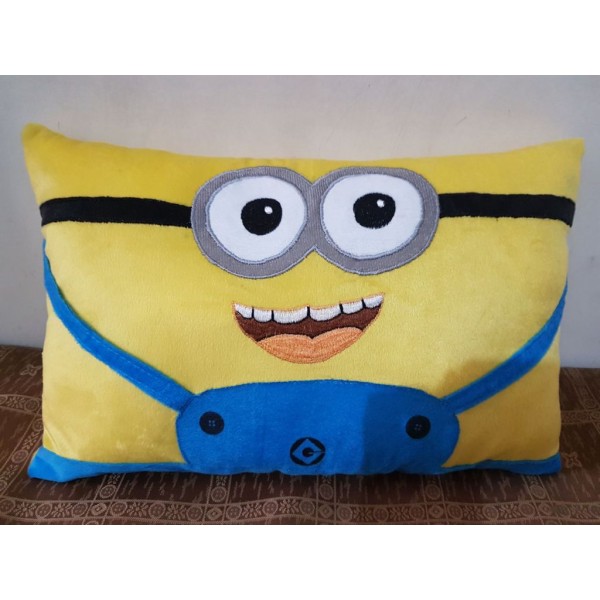 Cute Minion Plush Soft Toy Big Pillow with 3D Eyes Pillow Cushion - 20 Inch